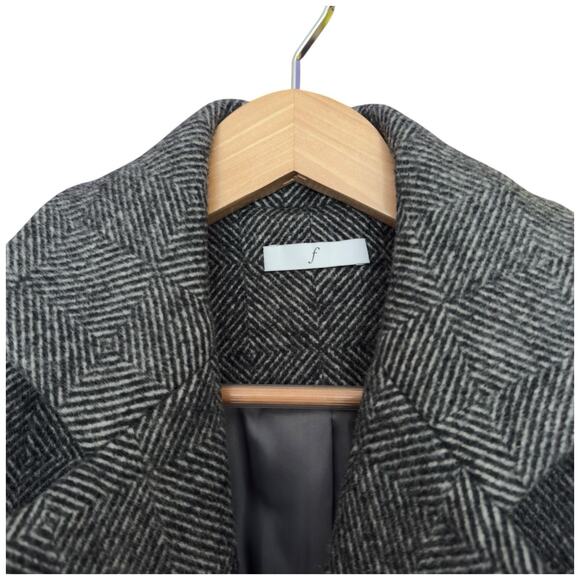 Filippa Hagg Oversized Wool Blend Coat In Grey Size S - Picture 6 of 12